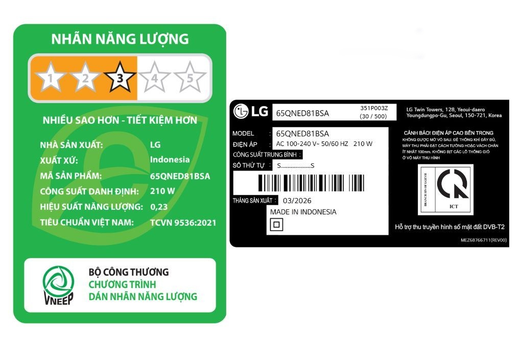 Smart Tivi QNED LG AI 4K 65 inch 65QNED81BSA